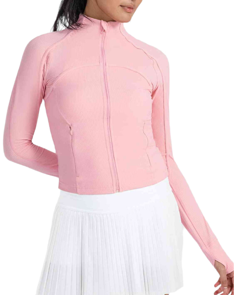 Berlin EXCEL Zip-Up Breathable Sports Jacket-pink