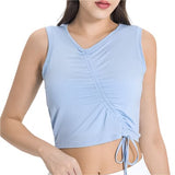 Stockholm ELEVATE Drawstring Ruched Tank-sky