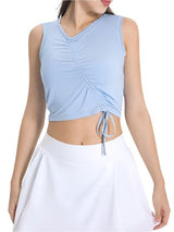 Stockholm ELEVATE Drawstring Ruched Tank-sky