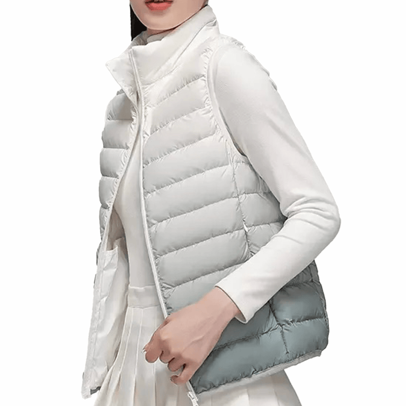 Women ultra light down top vest