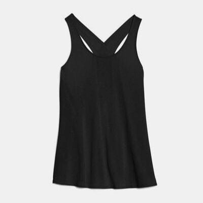 Stockholm VERVE Crisscross Scoop Neck Tank-black