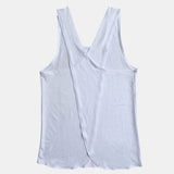 Stockholm VERVE Crisscross Scoop Neck Tank-white