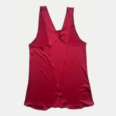 Stockholm VERVE Crisscross Scoop Neck Tank-red