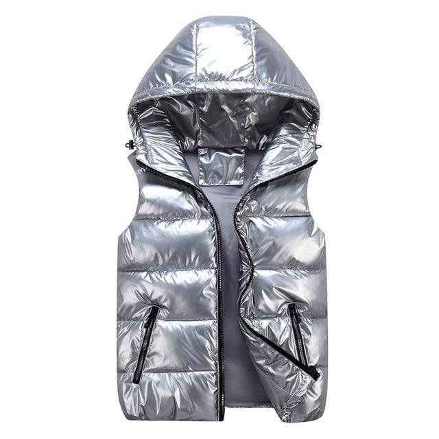 best activewear Vitesse-Vitesse-run San Francisco Puffy Vest Pewter / 3XL / (USA size for reference - L)