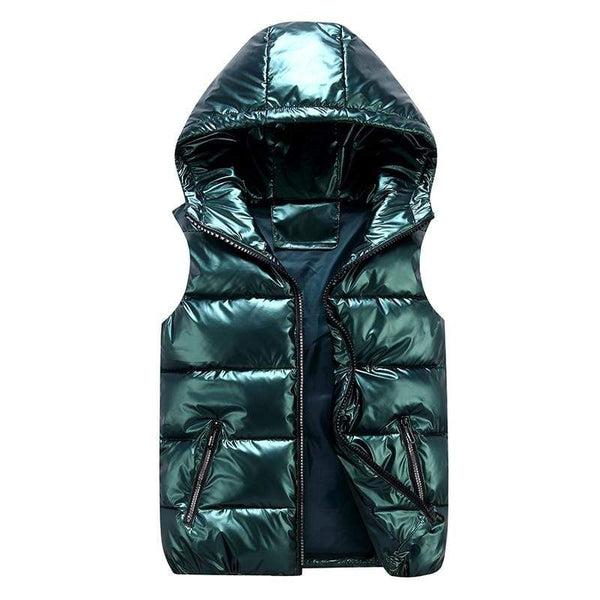 best activewear Vitesse-Vitesse-run San Francisco Puffy Vest Green / XL / (USA size for reference - S)