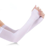 best activewear Vitesse-Vitesse-run UV Protection Running Arm Sleeves White